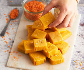 Tofu di lenticchie rosse