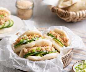 Kokosowe bułeczki bao z indykiem hoisin