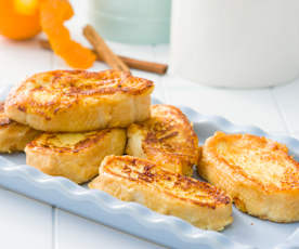 Tosty francuskie z nutą pomarańczy i cynamonu (bez cukru)