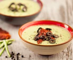 Creme de curgete e caju