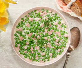 Creamed Peas and Ham