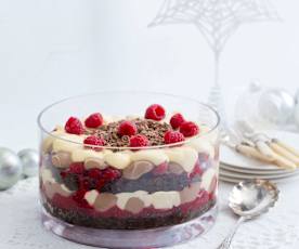 Chocolate brownie trifle