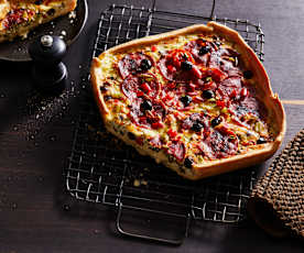 Quiche au chorizo
