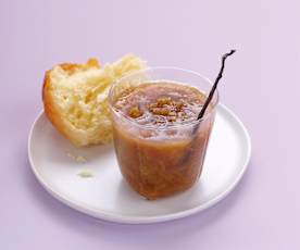 Confiture de rhubarbe à la vanille