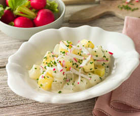 Kohlrabi Kartoffel Ragout mit RUPP Camembert