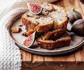 Cake figue, chèvre et noix