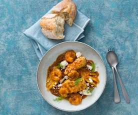 Mediterranean seafood with tomato and fennel