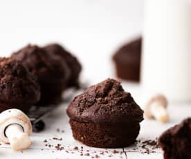 Muffins aux champignons et au chocolat