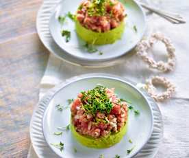 Tartar de ton cu cremă de avocado