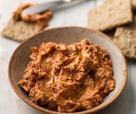 Creamy Sun-dried Tomato and White Bean Dip