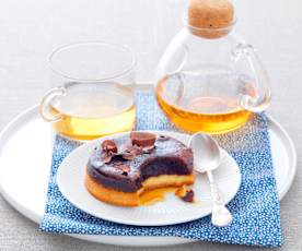 Gâteau magique chocolat-caramel