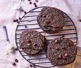 Galletas con chispas de chocolate veganas y sin gluten