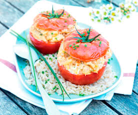 Tomates farcies au chèvre