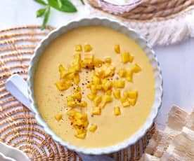 Curry-Mango-Sauce zum Grillen (vegan)