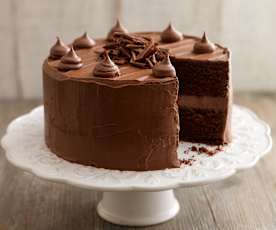 Gâteau au chocolat et au caramel