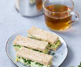 Kresse-Ei-Sandwiches