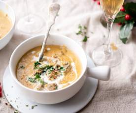 Gulasz z soczewicy i pieczarek