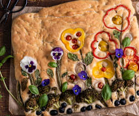 Focaccia łąka