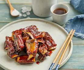 Costillas de cerdo glaseadas estilo chino