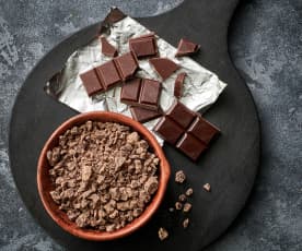 Chocolate amargo rallado grueso (250-300 g)