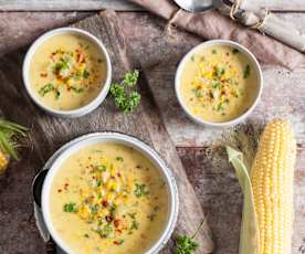 Chowder z kukurydzą