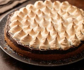 Chocolate Cheesecake with Marshmallow Topping