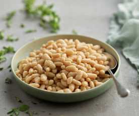 Pomalu vařené fazole haricot