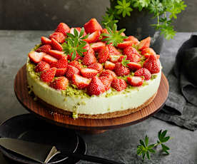 Cheesecake med woodruffsirup