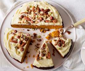 Carrot cake de almendra sin gluten