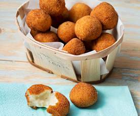 Croquetas de bacalao con queso manchego