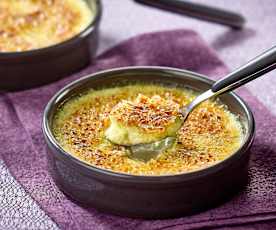 Crème brûlée à la violette