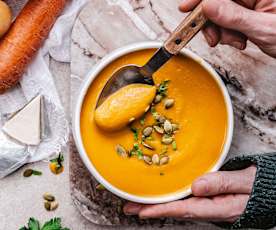 Velouté carottes, pommes de terre et Vache qui rit®