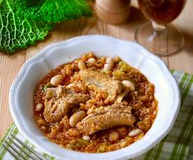 Costine di maiale alle verze