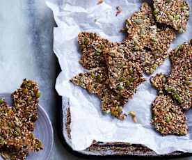 Sweet seeded crackers