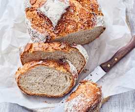 Τραγανό ψωμί με γιαούρτι