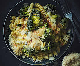 One pot pasta brocolis-amandes