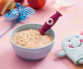 Owsianka z jabłkiem, bananem i daktylami (dla dzieci)