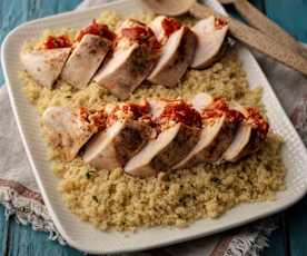 Peppadew® and Feta Stuffed Chicken with Lemon Couscous