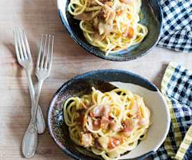 Spaghettoni à la carbonara