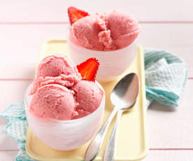 Strawberry Buttermilk Sherbet