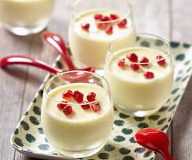 Pannacotta à la coco et à la grenade