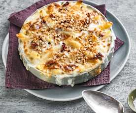 Penne überbacken mit Mandelbröseln