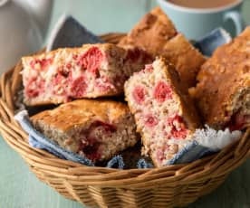 Raspberry Oatmeal Breakfast Cake