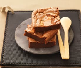 Brownie de chocolate y castañas (sin gluten)