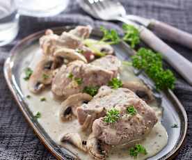 Pork Tenderloin with Mustard Sauce