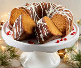 Spiced Butternut Squash Bundt Cake with Maple Glaze