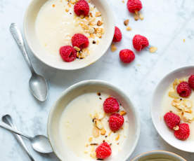 Crémeux citron et framboises