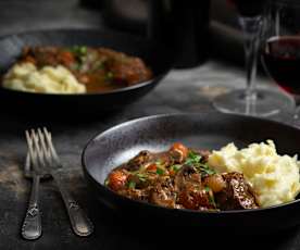 Beef cheek Bourguignon