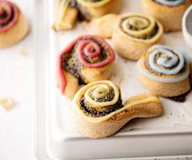 Rollos de semillas de amapola