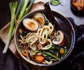 Miso-Udon-Suppe